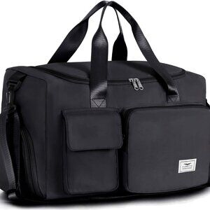 Women's Gym Duffle Bag with Shoes Compartment, 37L Capacity, Ideal for Travel, G